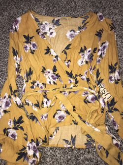 yellow blouse