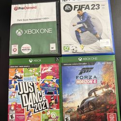 Game Bundle $5: FIFA 23 (PS5) + Dark Souls Remastered + Just Dance 2021 (Xbox One) + FREE Forza Horizon 4 case