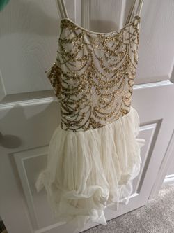 Gold And White Dress 