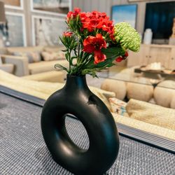 Large Black Vase