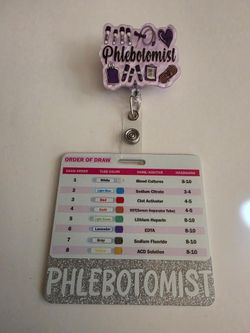 Phlebotomist badge reel