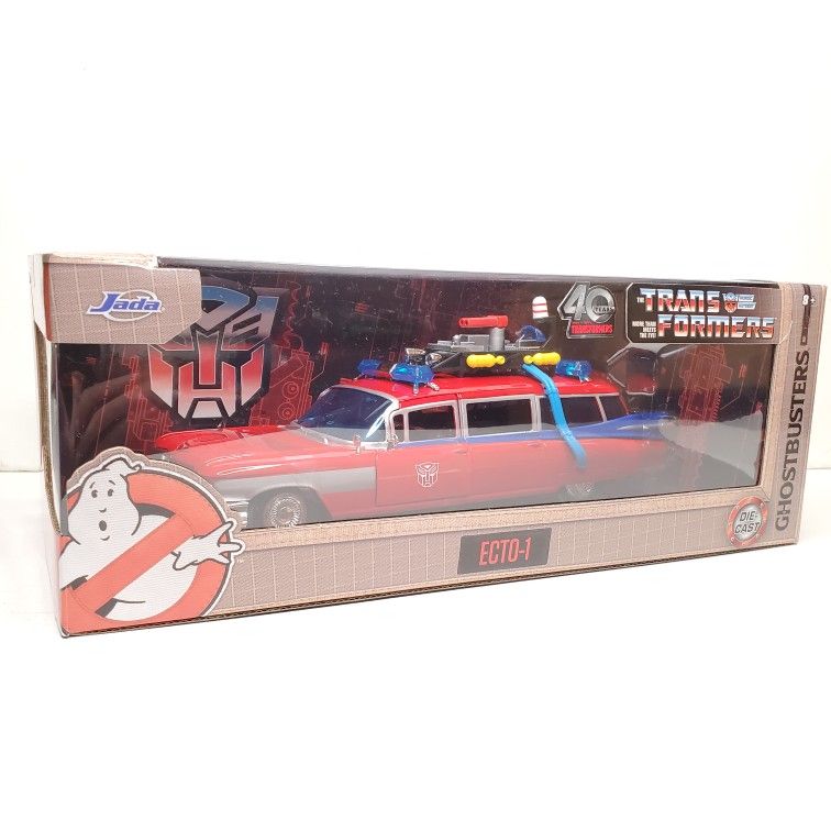 GHOSTBUSTERS: ECTO-1 & TRANSFORMERS: OPTIMUS PRIME Mash-Up 1:24 Die-Cast Vehicle
