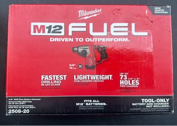 Milwaukee M12 FUEL 12V Lithium-Ion Brushless Cordless 5/8 in. SDS-Plus Rotary Hammer Drill (Tool-Only)