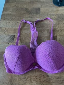 Purple Lace Push-Up Bra