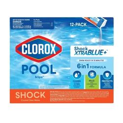 CLOROX Pool & Spa Shock XTRABLUE+ Granules for Swimming Pools (12pk)