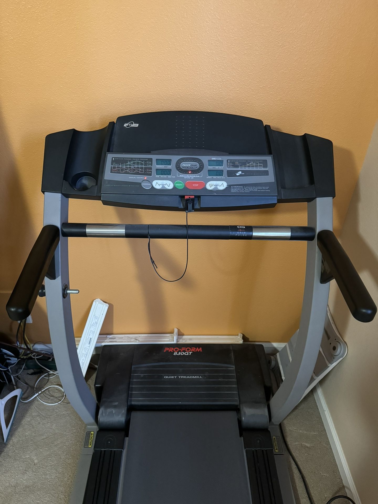 Proform 830qt treadmill manual sale