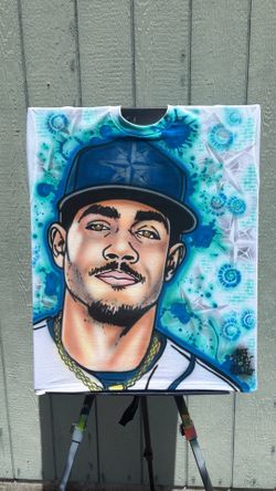2XL Julio Rodriguez Airbrush T-Shirt