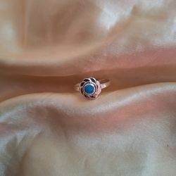 Turquoise sterling 925 silver ring size 7.5