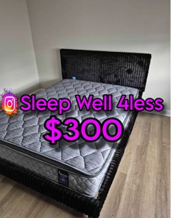 New queen bed