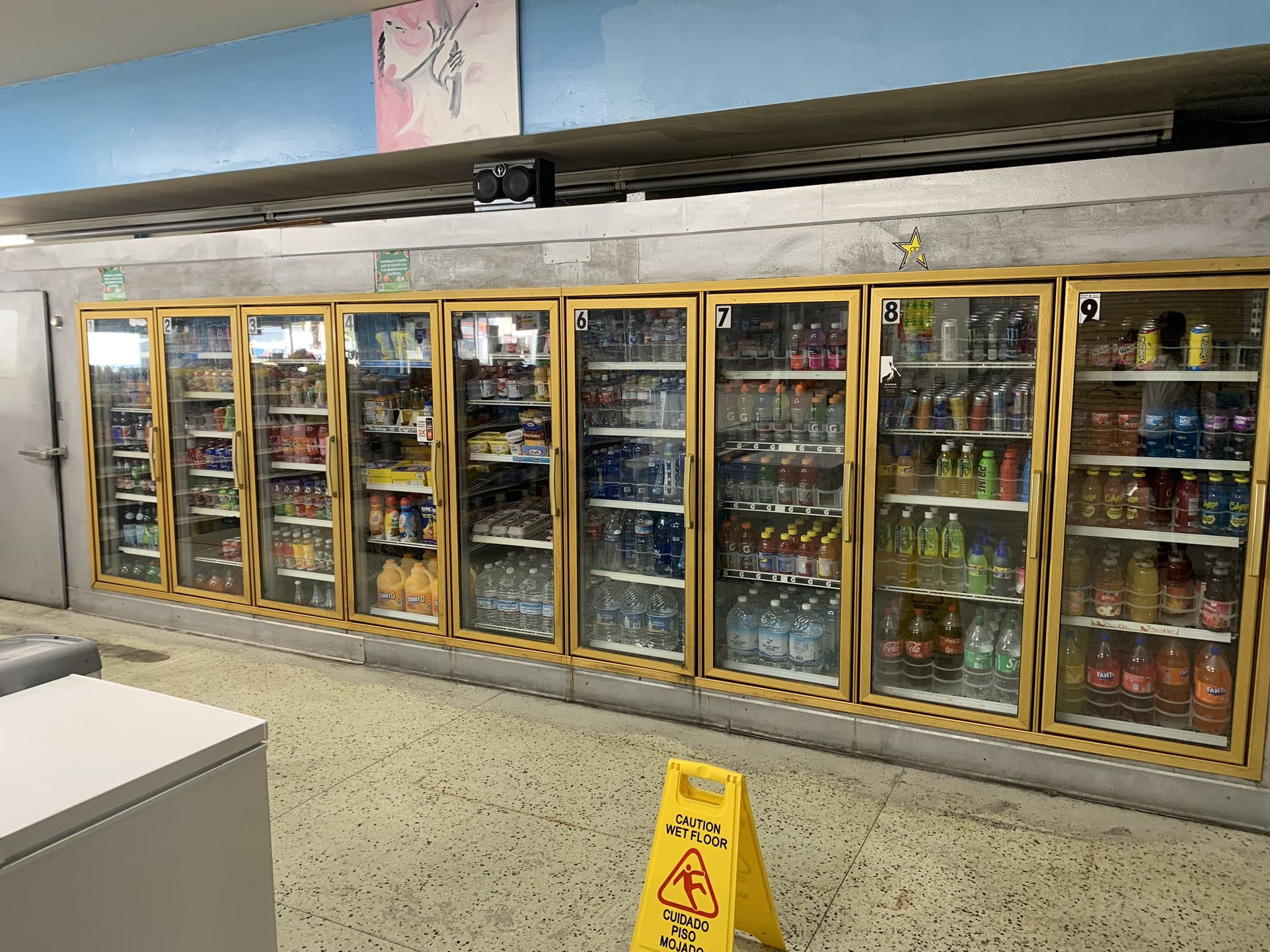 Used 9 Door Walk In Cooler