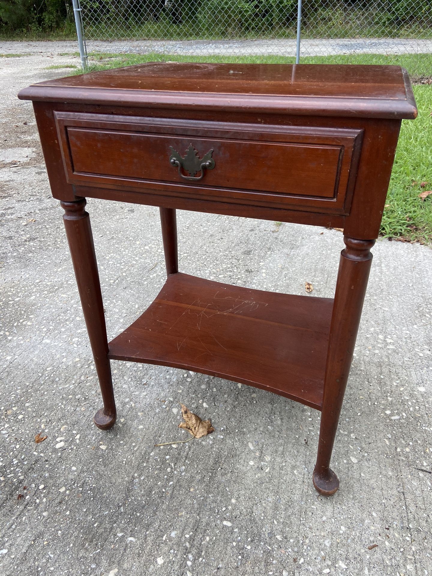 Antique Vintage End Table Night Stand