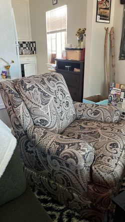 Paisley Upholstered Accent Chair