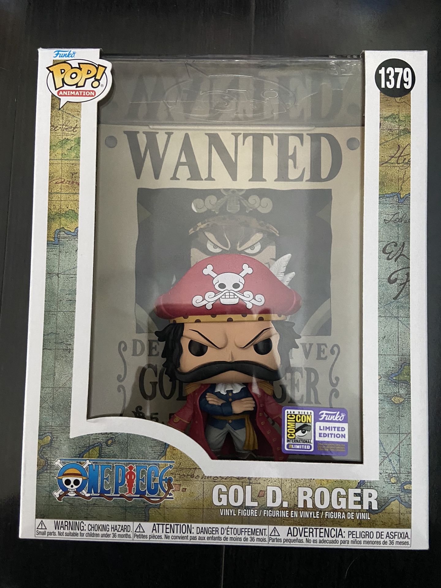 Funko POP! One Piece Gol D Rogers Wanted Poster SDCC 2023 Funko POP! One Piece Gol D Rogers Wanted Poster SDCC 2023