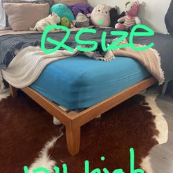 Queen Wooden bed frame 12”