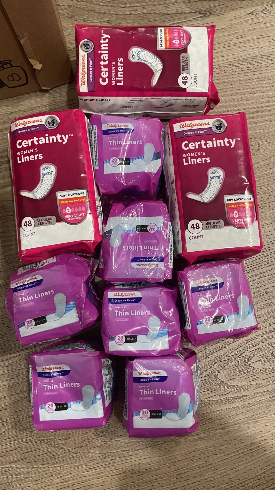 Liners women care bundle $10
