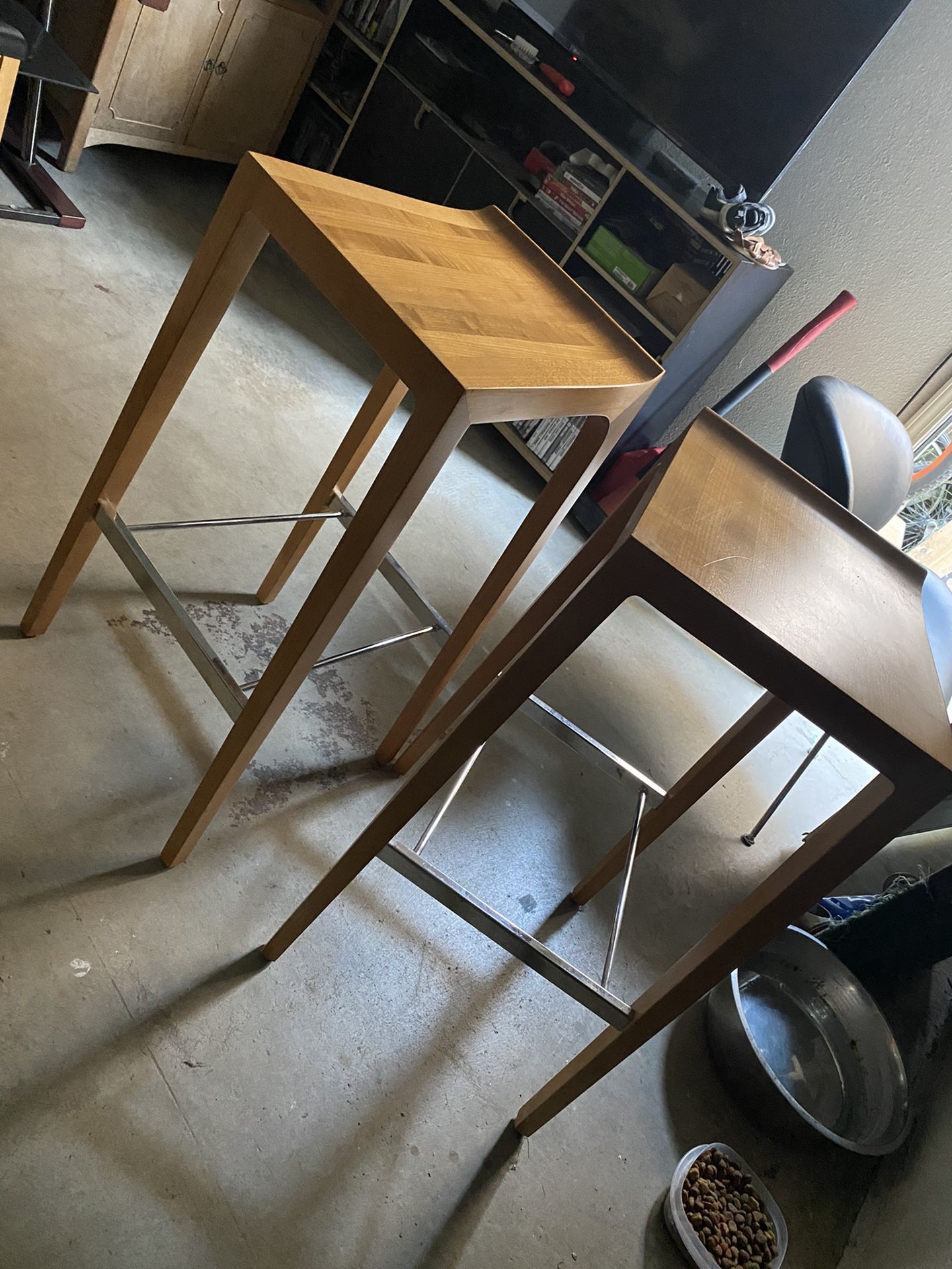 Square Wooden Stools 