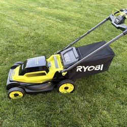 RYOBI ONE+ HP 18V Brushless 20 in. Cordless Battery Walk Behind Self-Propelled Lawn Mower w/ (2) 6.0 Ah Batteries and Chargers