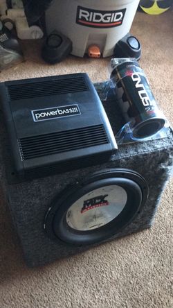 Amp power cap an sub