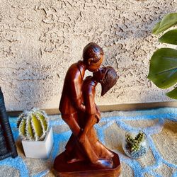 Vintage Wooden Couple