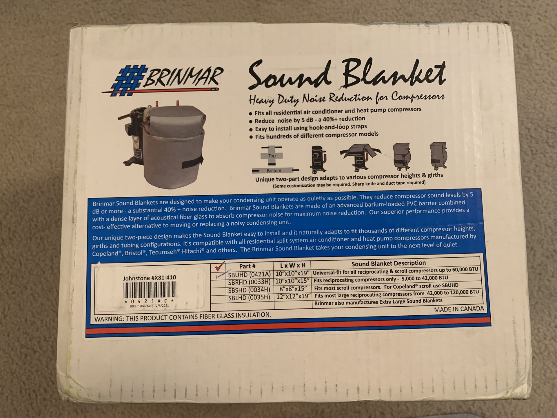 Sound Blanket For Loud AC Unit