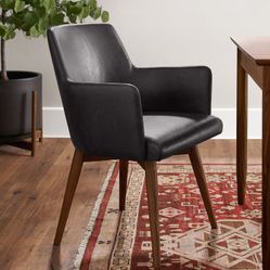Dexter Leather Armchair – $399 (Brand New, Alpine Midnight Leather, Rejuvenation LA)