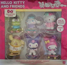 Hello Kitty & Friends Collector Series 1 Limited Edition 1:3000 6 Figs.