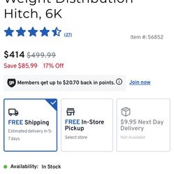 Weight Distribution Hitch 