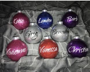 Personalized ornaments (Various Colors)