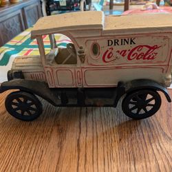 Vintage 1930s Cast Iron Coca Cola Delivery Truck, Coke Delivery Truck  With Swing Doors On The Back