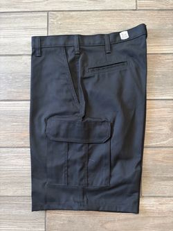 Black Cargo Work Shorts