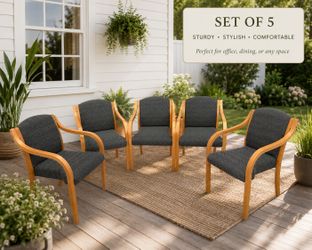Five chairs