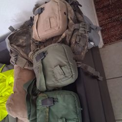 Military Three Juggs And Backpack
