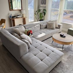 $200 Contemporary Couch/Sofa/Sectional *must pick up*