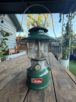 Vintage 1972Double Mantle 228F Coleman Lantern Green