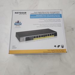 NetGear 8port 1GB PoE+ Unmanaged Switch