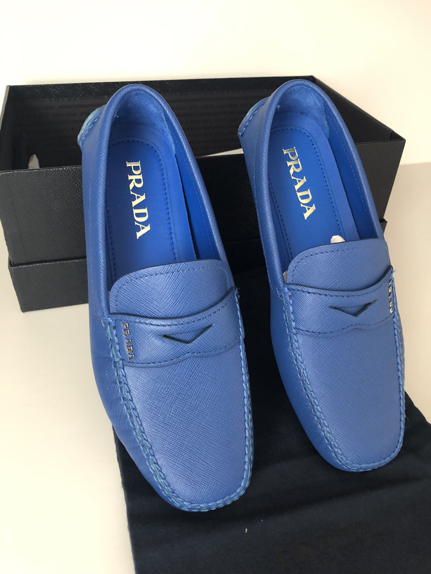 Prada men’s shoes, size 5 1/2, authentic made in Italy, new with box