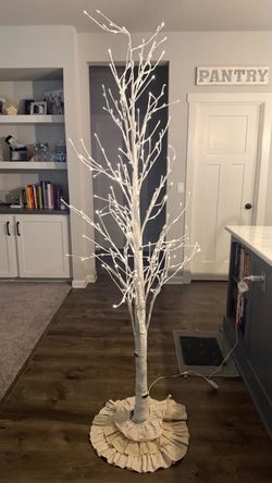7 ft Artificial White Birch Tree