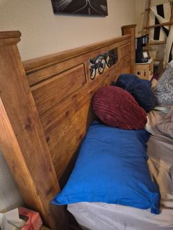 King bed with mattress