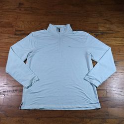🌊 Tommy Bahama Tobago Bay Half-Zip Sweatshirt – Turquoise Blue – Like New! 🔥