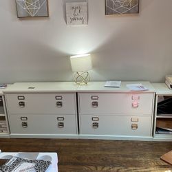 5 Piece White Cabinet Set