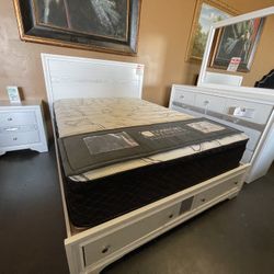 Queen Storage 4pc Bedroom Set 