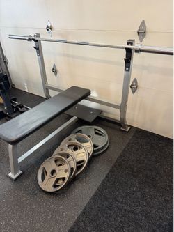 Home gym, weightlifting set