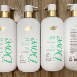 $28 for 4 Dove Body Wash 18.5oz Birch Cucumber 