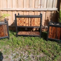 Wood Planter Box Set 