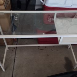 Glass top Small Desk IKEA $5