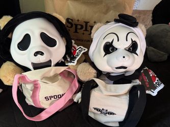 Spirit Halloween Teddy Terror ghost face , terrifier