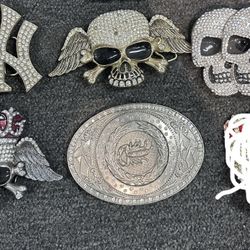 y2k rindstone belt buckles 