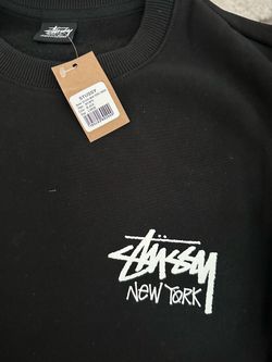 Stussy New York Chapter Crewneck Sweatshirt Black Large NWT