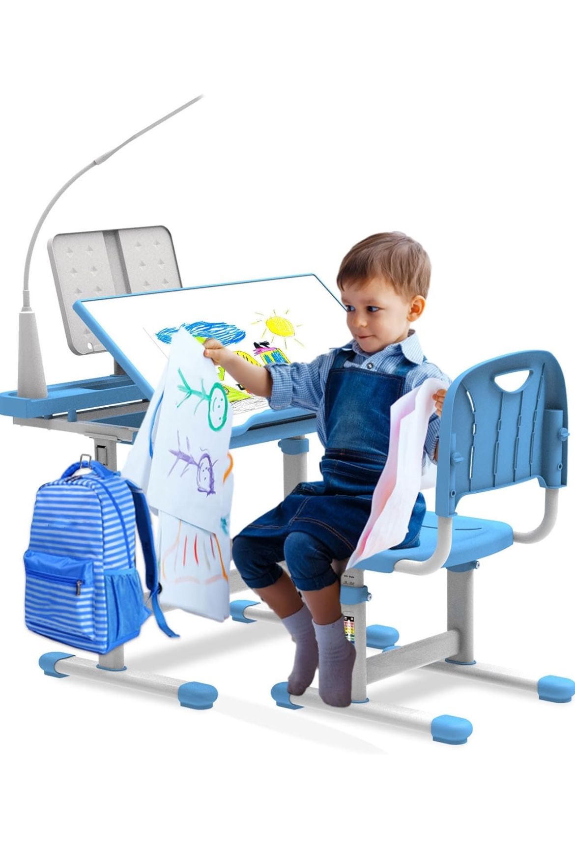 Kids Desk and Chair adjustable, NEW