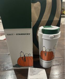 Starbucks x PEANUTS Snoopy Stainless Steel Tumbler 16oz Great Pumpkin Fall 2026